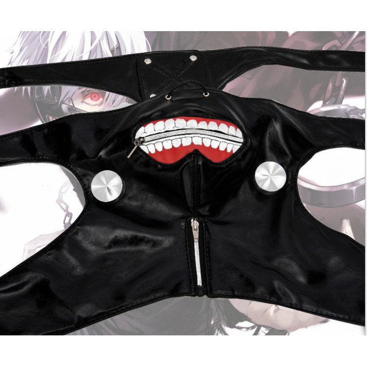 ((คลังสินค้าพร้อมจัดส่งฟรี) Tokyo Ghoul/Ghoul Kaneki Ken Sex Transfer Combat Suit COSPLAY