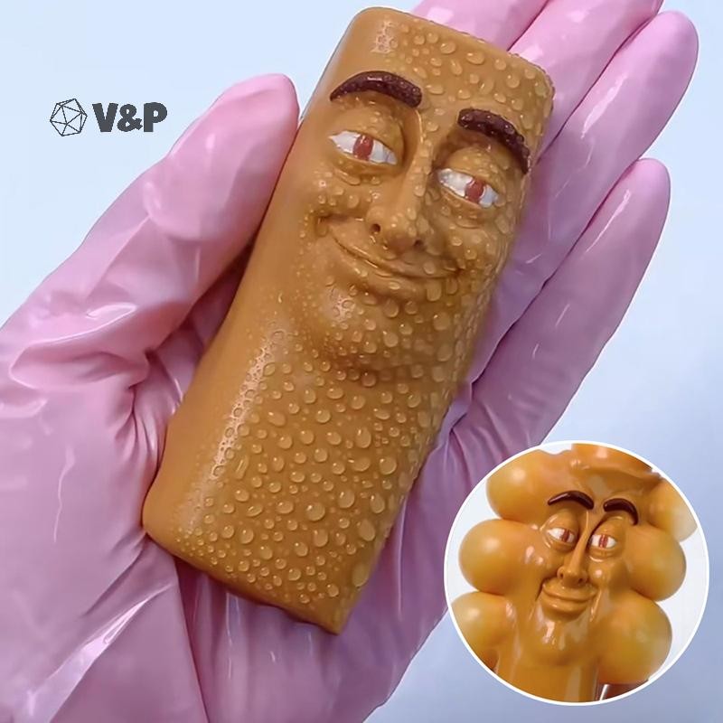 V & P 1/3 ชิ้นอิตาเลี่ยน Brainrot Tung Sahur Squishy ของเล่นเป่าความเครียดบรรเทาของเล่น Prank ของเล่