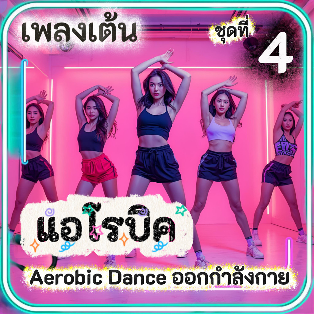 เพลงเต้น แอโรบิค Aerobic Dance (ชุดที่ 4) เพลงออกกำลังกายมันๆ เพลงสำหรับเต้นแอโรบิค แฟลชไดร์ฟ USB mp