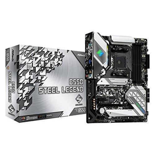 ASRock B550 Steel Legend ATX Motherboard for AMD Ryzen 5000 Series (Socket AM4) -  Domestic Distribu