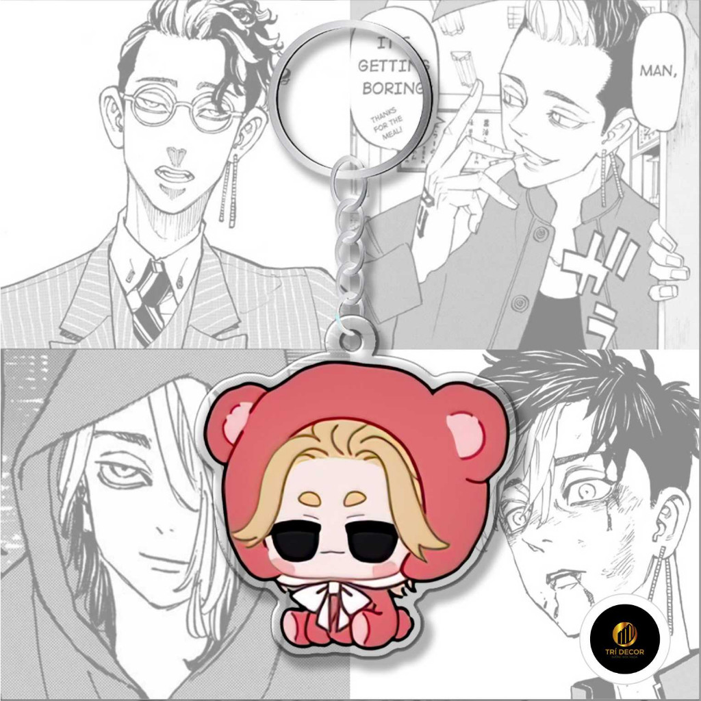 Tokyo Revengers Chibi พวงกุญแจตุ๊กตาหมีน่ารัก Mikey Izana Ran Rindou
