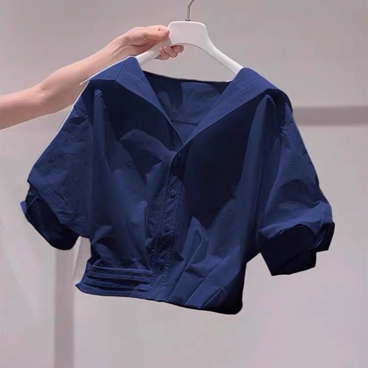 T-Shirts ลายปักสั้นแขนสั้น สไตล์ใหม่ สบายๆ สำหรับผู้หญิง