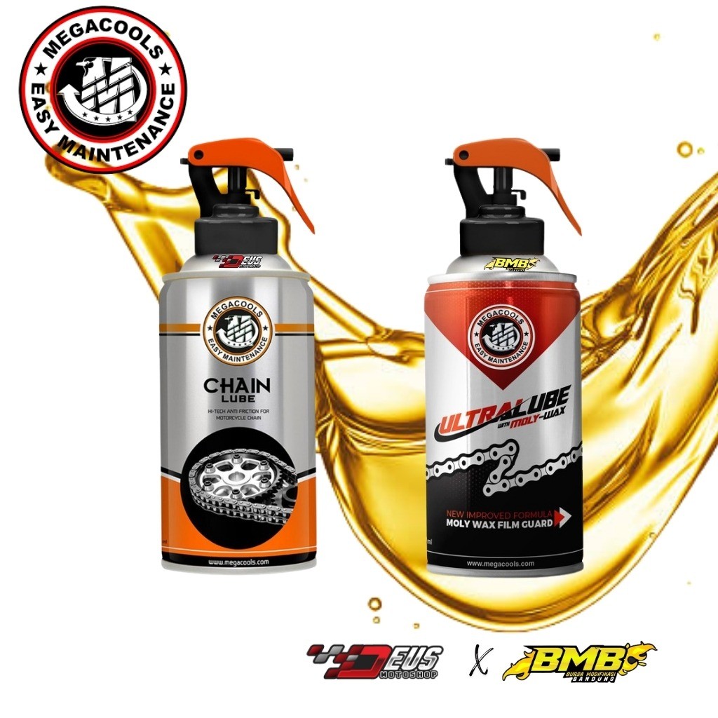 Megacools Chain Lube และ Ultra Lube พร้อม Moly Max