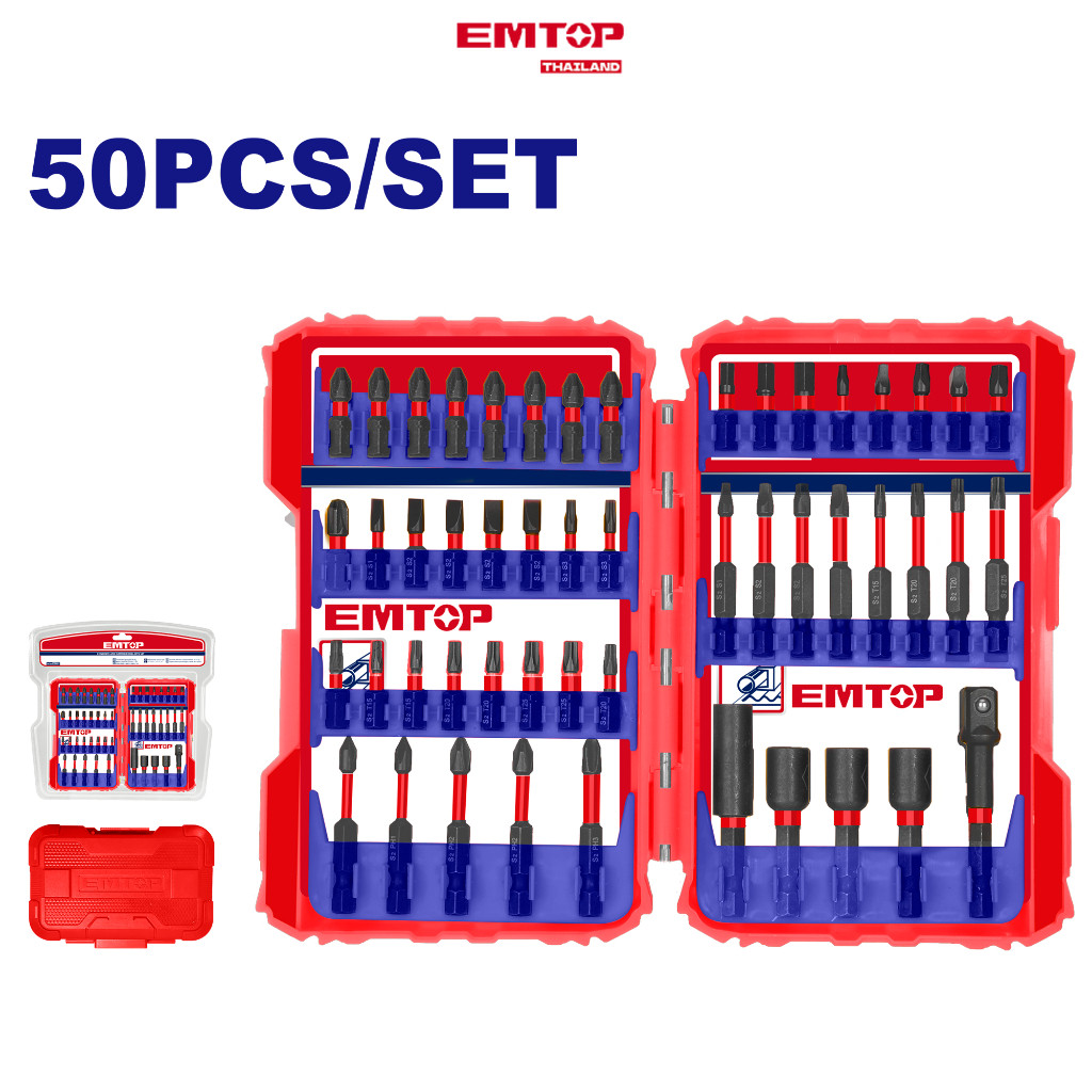 EMTOP Thailand ชุดดอกไขควงกระแทก รุ่น ESBT05001