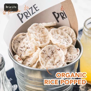 [1 ซอง] PRIZE RICE POP 20 กรัม ขนมข้าวป๊อป ขนมข้าวอบกรอบ แคลต่ำ ไม่ทอด ไม่มีกลูเตน ขนมคลีน