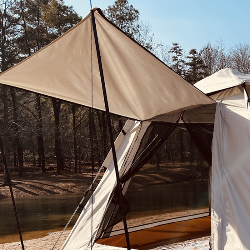 Koraman koraman เต็นท์กลางแจ้ง Foyer Rod เต็นท์โครงกระดูกท่อเหล็กหนาสนับสนุน Rod กลางแจ้ง Bracket อุ