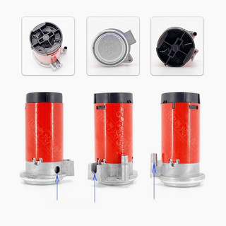 ปั๊มลมไฟฟ้า 12V ใช้กับ แตรลมไฟฟ้า (Red) ได้ทุกชนิด แข็งแรง ทนทาน ปั่นลมได้ดี คุณภาพสูง