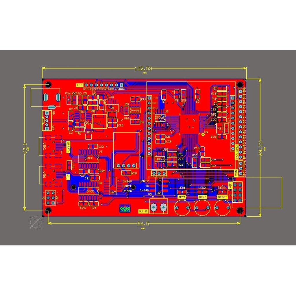 STM32 4G บอร์ดพัฒนา CAT1 โมดูล EC800N EC800G EC800M Aliyun MQTT IoT