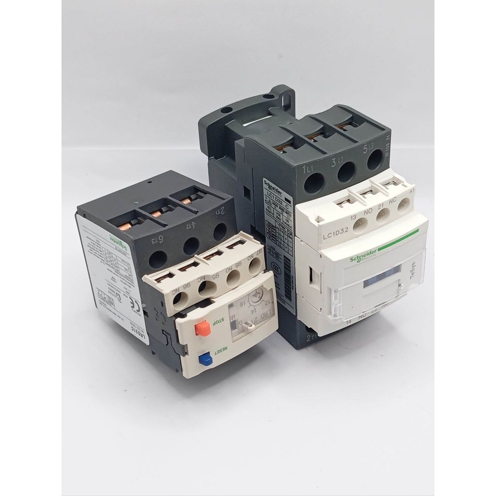 ส่งด่วน! LC1D32+LRD21ขนาดแอม12-18Aชุดแมกเนติก+โอเวอร์โหลดของSchneider พร้อมส่งจากไทย🇨🇷🛻