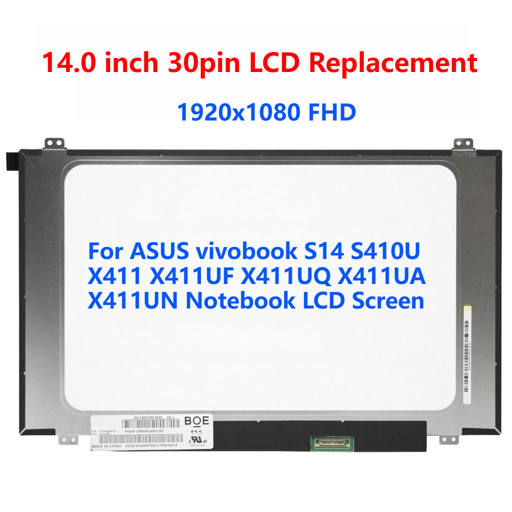 สําหรับ ASUS ZenBook UX410U UX430U UX430U UX430UA UX430UN UX430UQ โน้ตบุ๊คหน้าจอ LCD