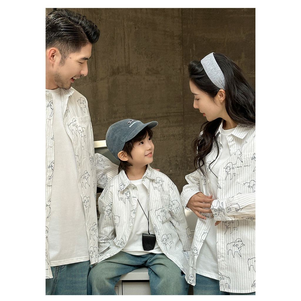 [RICONINI] ชุดเสื้อผ้าสไตล์เกาหลี สำหรับฤดูใบไม้ผลิและใบไม้ร่วง ดีไซน์เฉพาะตัว เสื้อผ้าแฟชั่นสำหรับแม่ลูกและครอบครัว - รูปที่ 4