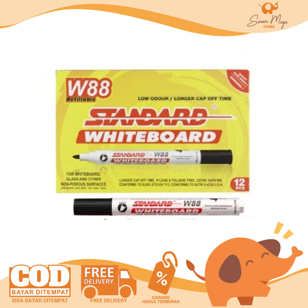 ปากกาไวท์บอร์ดมาตรฐาน W88 / ปากกาไวท์บอร์ด