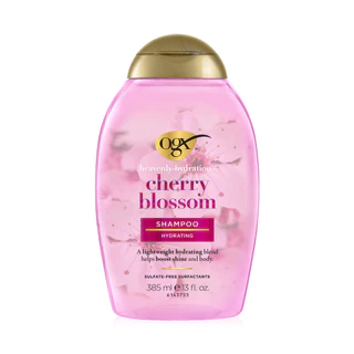 โอจีเอ็กซ์ แชมพู เฮฟเว่นลี่ ไฮเดรตติ้ง เชอร์รี่ บลอสซัม OGX Heavenly Hydrating Cherry Blossoms Shampoo 385ml.
