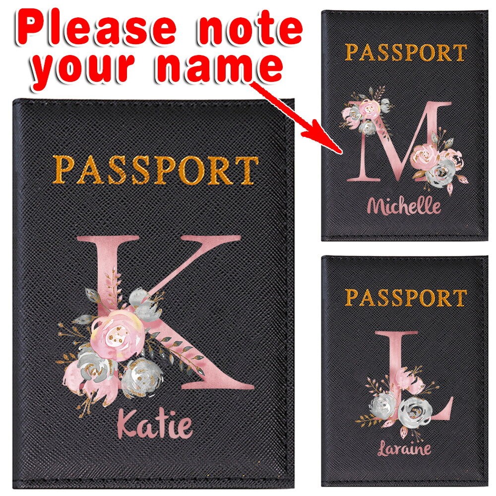 กระเป๋าใส่ PASSPORT ต้นฉบับที่กำหนดเองฟรีชื่อผู้ถือบัตรประจำตัวประชาชนหนังเทียมผู้ถือหนังสือเดินทางเดินทาง