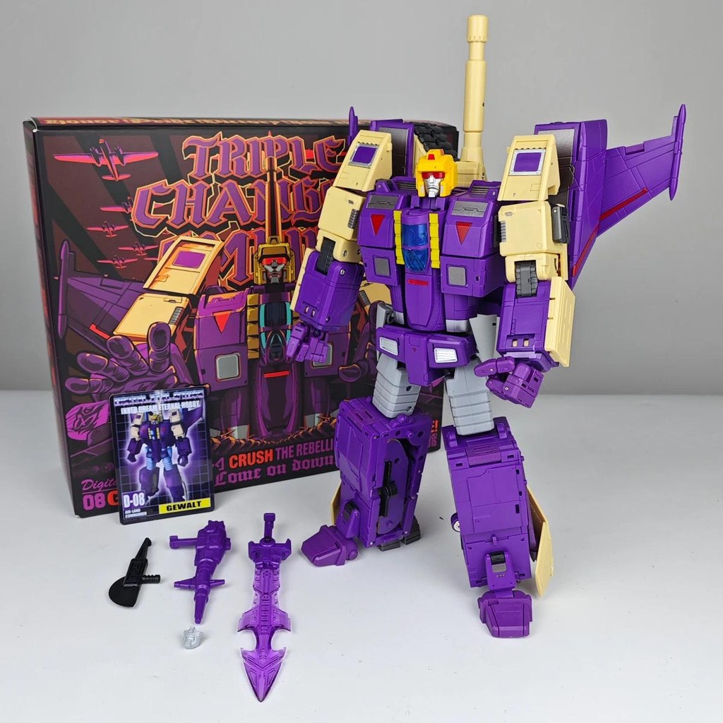 Transformation G1 DX9 D08 Gewalt 3.0 MP Scale Blitzwing สามเปลี่ยนเครื่องบินถังรุ่น Action Figure ขอ
