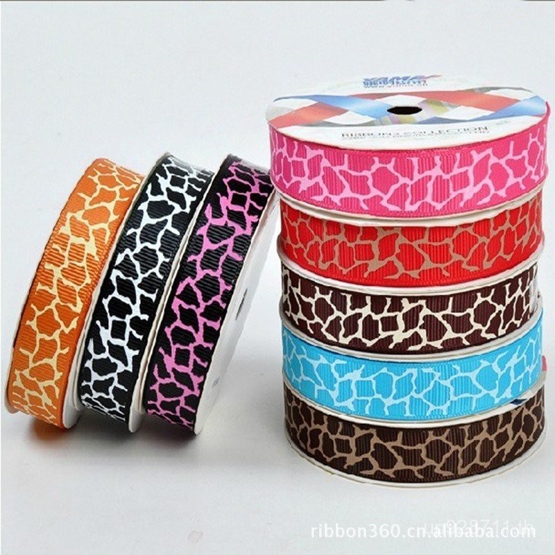 โบว์ริบบิ้นเสือดาว ขนาด 38mm กิ๊บติดผม สไตล์ Yao Ming