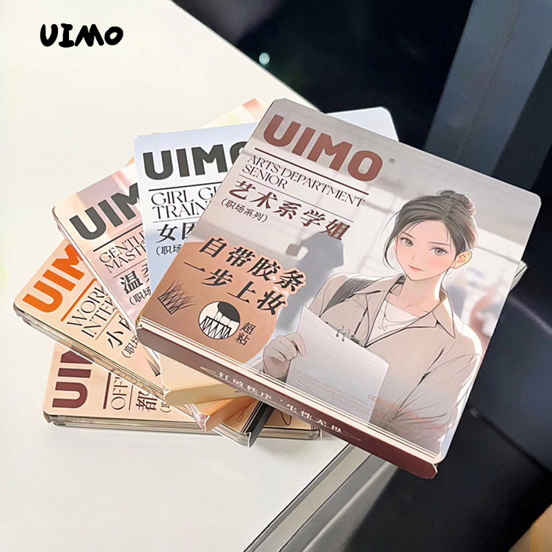 Uimo กาวฟรีขนตา Segmented สามเณรคลัสเตอร์เดี่ยวขนตาปลอมสําหรับผู้หญิงธรรมชาติจําลองขนตานุ่มรู้สึกและ