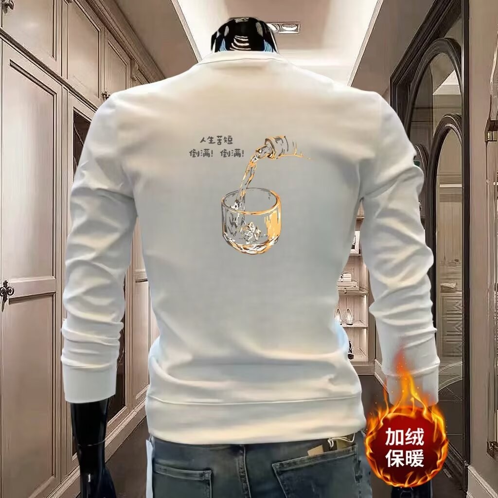 COD 2025WJ1389 Fleece Lined Cotton White P22 Colorful P23 M-5XL New 23 I9SE