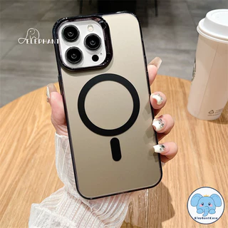 เคสโทรศัพท์รุ่น11 15 สำหรับIPhone 13 14 12 16 15 11 Pro Max 14 16 15 Plus เคสชาร์จแม่เหล็กไฟฟ้าที่มีสีสันสดใส