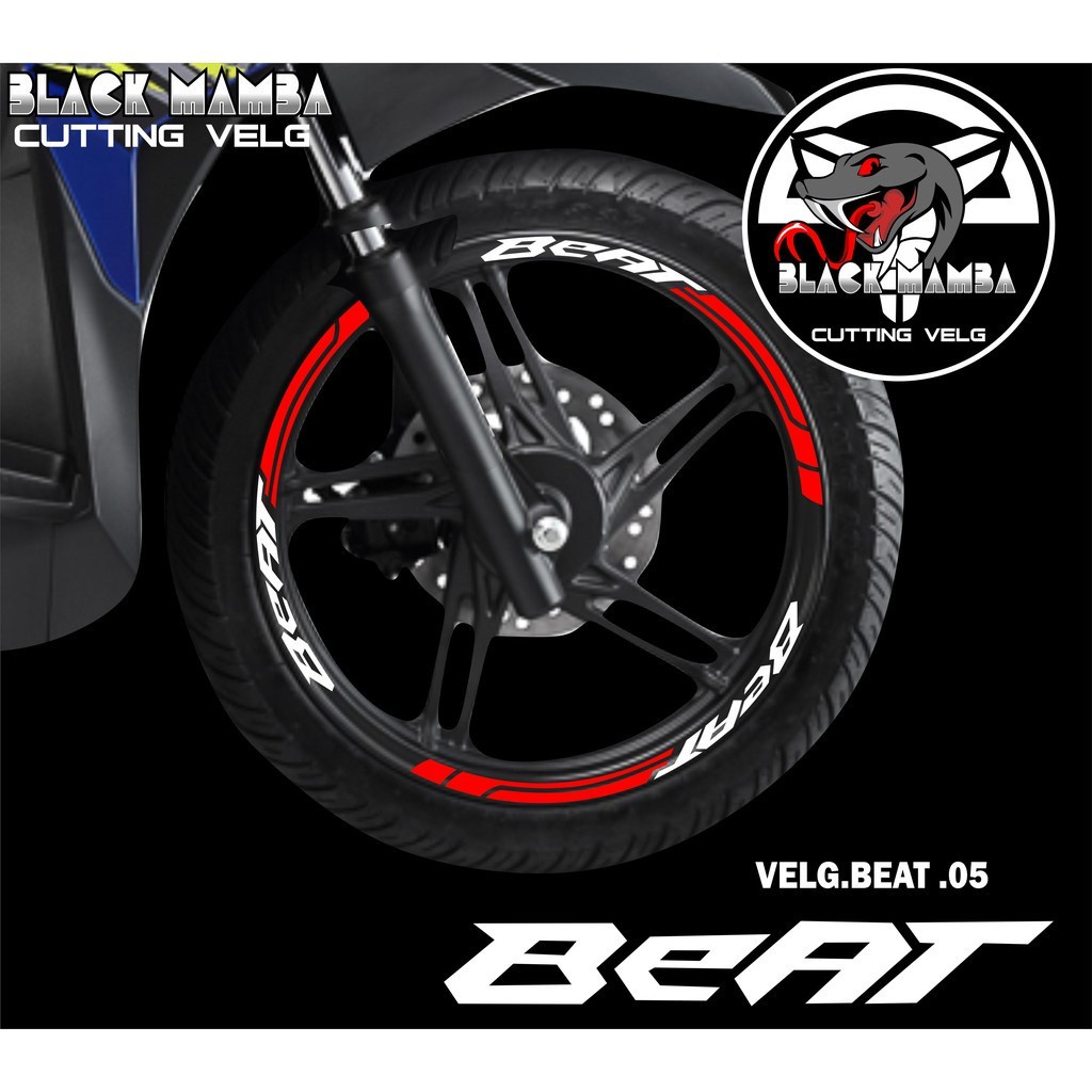 BEAT RIM CUTTING STICKER - HONDA BEAT 06 TIRE/VELG VARIATION LIST STICKER
