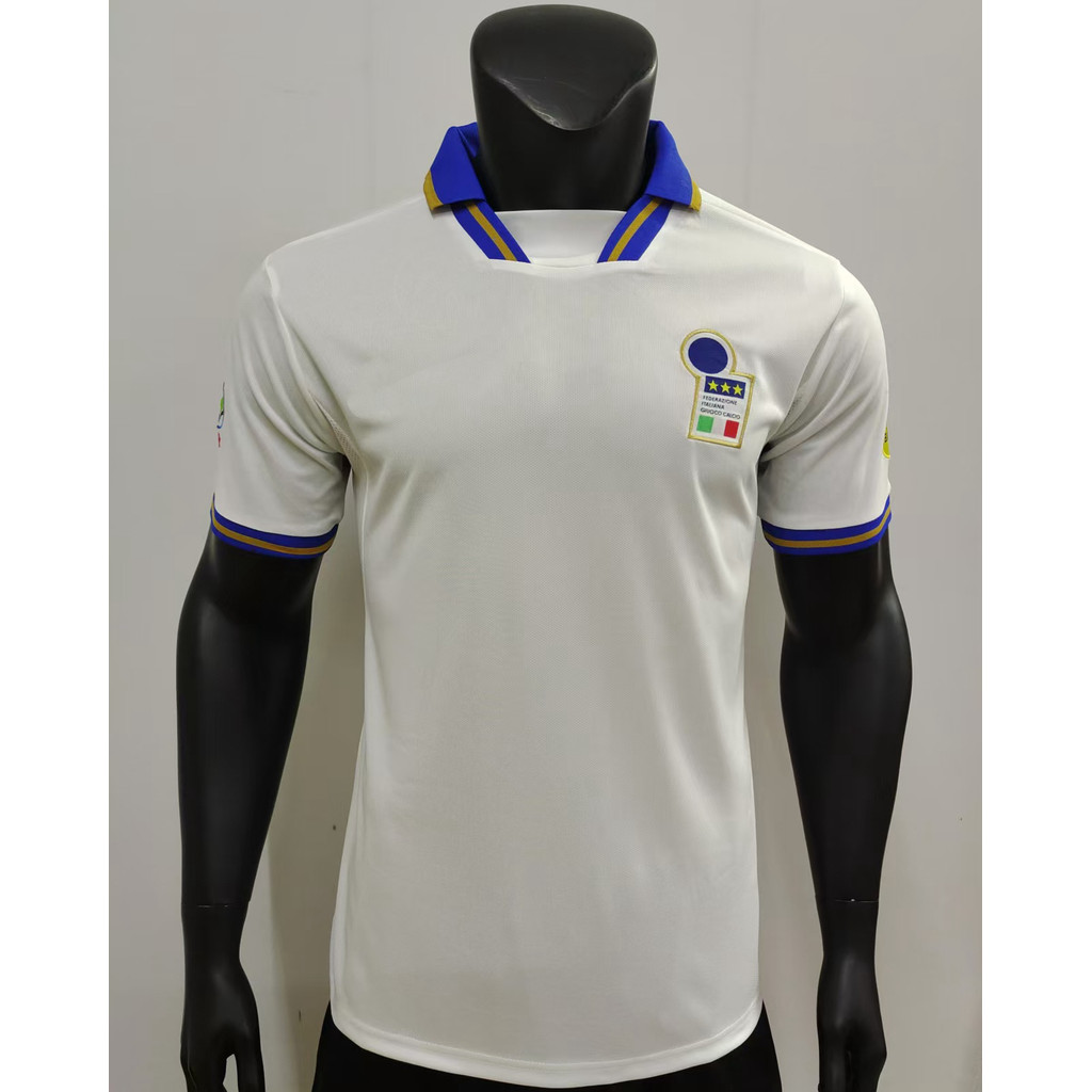 warrix official store เสื้อ f1 1996อิตาลีทีมเยือนวินเทจเสื้อแขนสั้นชุดฟุตบอลไทย football jersey shir