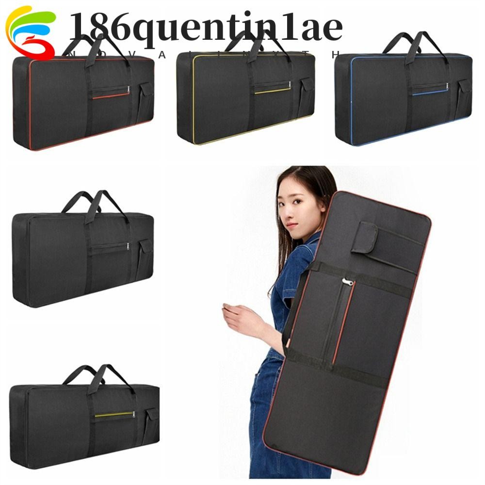 QUENTIN1AE กระเป๋าคีย์บอร์ด, 61/76/88 คีย์กันน้ําเครื่องมือเคสคีย์บอร์ด, ทนทาน 600D Oxford Anti Shoc