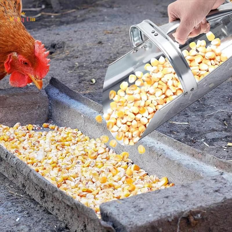 Ruby Lin Makapal โลหะขนาดใหญ่ความจุข้าว Scoop Feed Grain Scoop Multi Functional Smooth Ergonomic Handle ห้องครัวซูเปอร์มาร์เก็ตฟาร์ม Durab การทําสวนเครื่องมือที่ใช้งานได้จริง