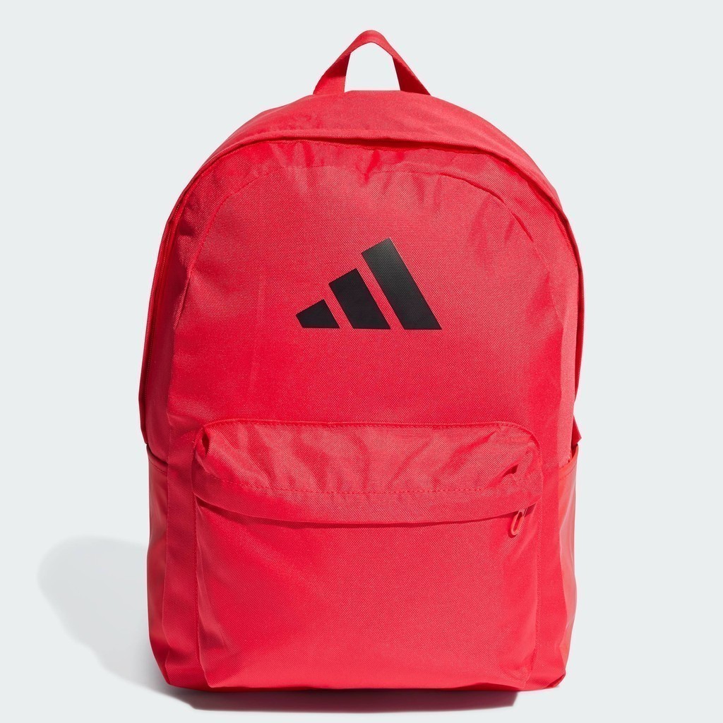 adidas ไลฟ์สไตล์ กระเป๋าเป้โลโก้ Classic 3 Bar Unisex สีแดง IS7052