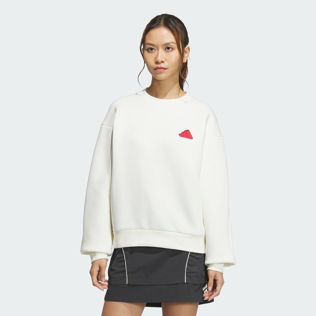 adidas Lifestyle CNY Crewneck Sweatshirt Women White JZ1641