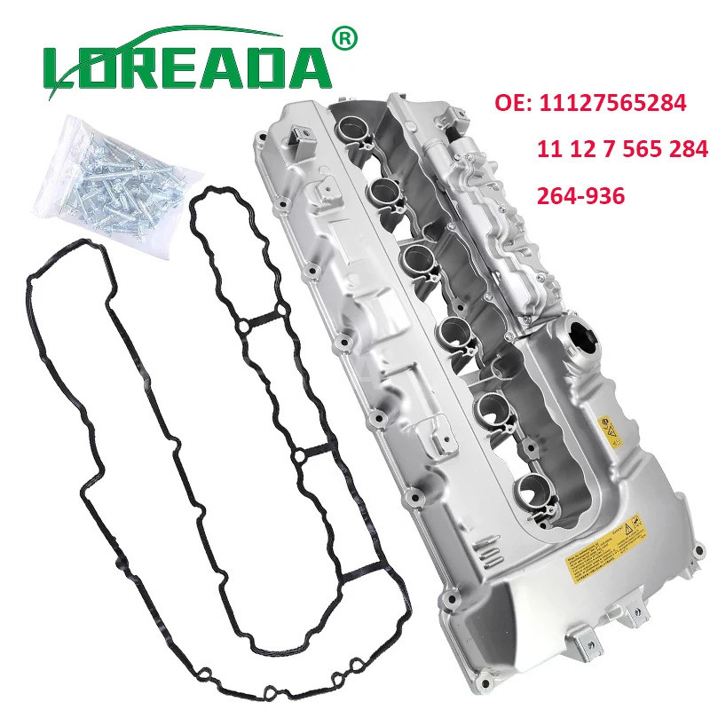 11127565284 11 12 7 565 284 อัพเกรดฝาครอบวาล์วอลูมิเนียมสําหรับ BMW N54 135i 335xi 535i xDrive 740i 
