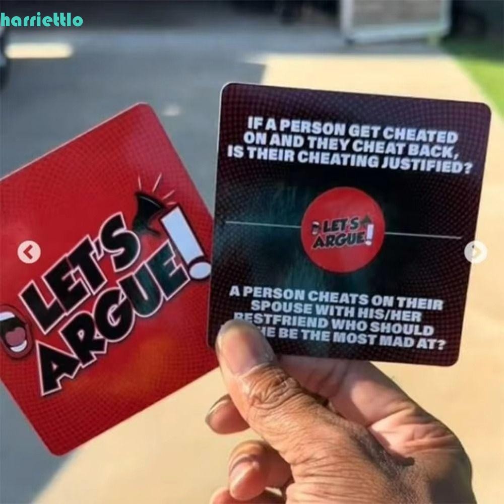 HARRIETTLO Trap Spelling Bee Card Game, 59 Game Card Fun Lets Argue Card Game, Portable Creative Gam