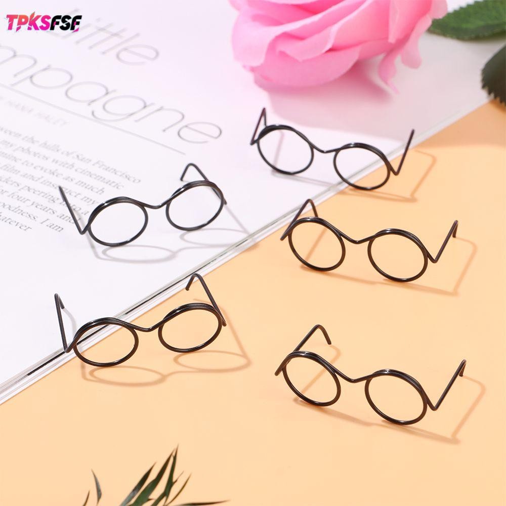 TPKSF 5 ชิ้นแว่นตาตุ๊กตาแฟชั่น Retro ของเล่นเด็ก Lensless