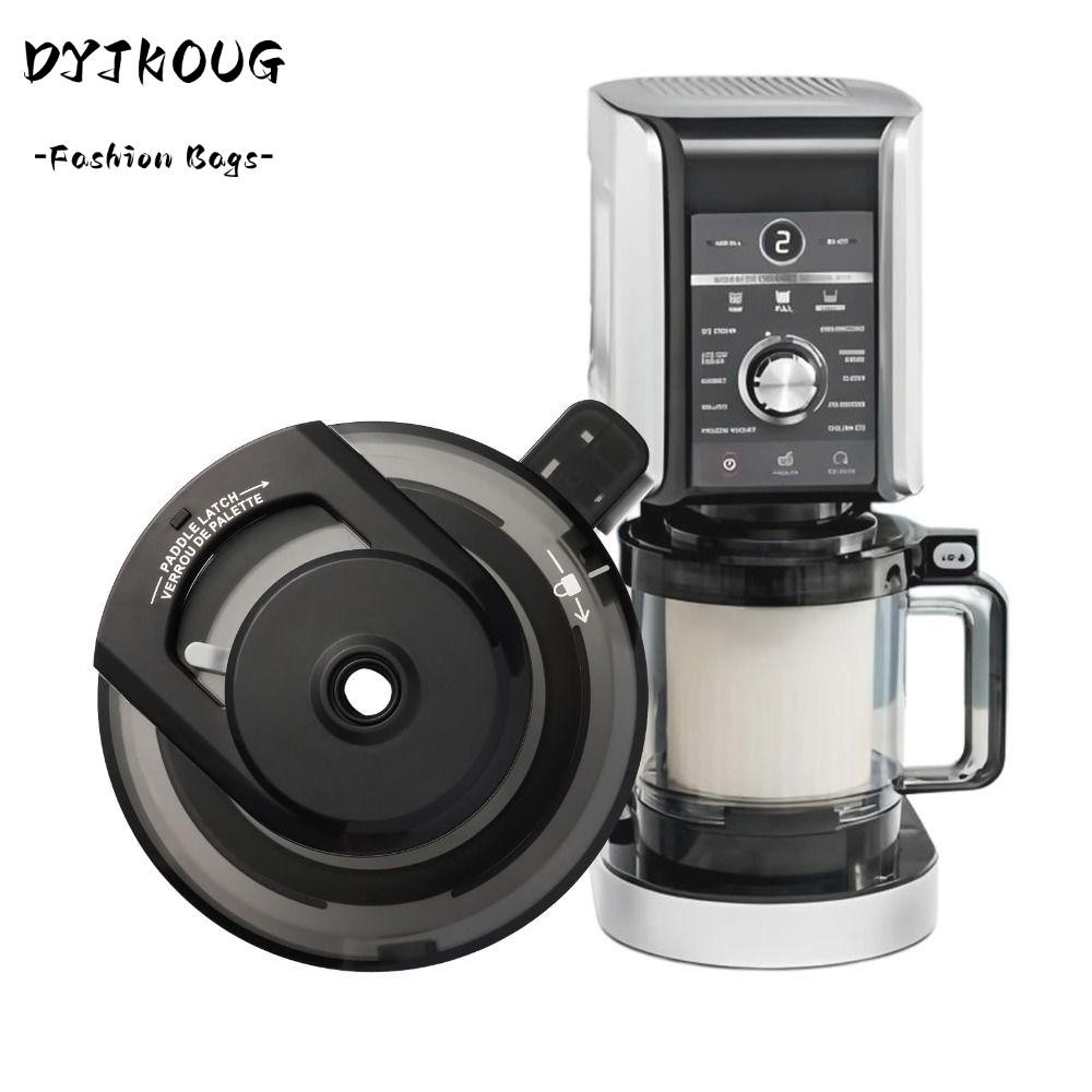 DYJKOUG สําหรับ Creami Deluxe ฝาปิด, ฝาครอบชามด้านนอก Watertight ทําความสะอาดง่าย PC BPA ฟรีอะไหล่เค