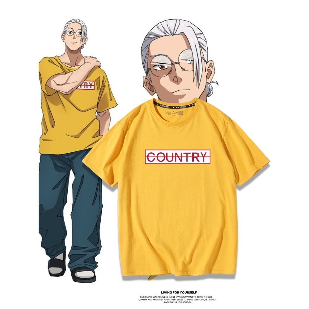 เสื้อยืดอนิเมะ Killer Sakamoto Tarou แบบstylish สำหรับทุกเพศ ทำจากผ้าฝ้าย100% สวมใส่ง่ายในฤดูร้อน
