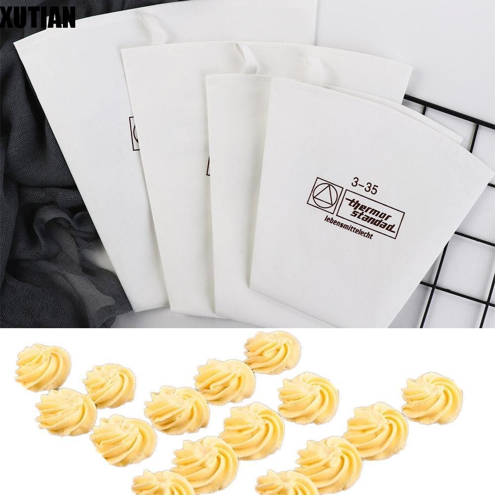 Xututian Pastry Bag นํากลับมาใช้ใหม่สามเหลี่ยมหนาใหม่ผ้าฝ้ายผ้า Party Piping Bag
