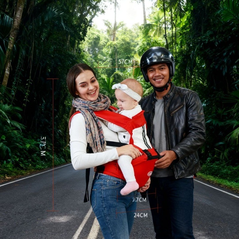 เป้อุ้มเด็ก Hip Seat Ergonomic - การออกแบบระบายอากาศทุกฤดูกาลพร้อมความจุน้ําหนัก 20 กก. ได้รับการรับรอง CPC สําหรับทารกและเด็กเล็ก 0-3 ปี
