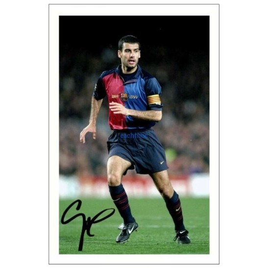 Josip.Guadiola PEP GUARDIOLA ภาพถ่ายลายเซ็นพร้อมกรอบรูป