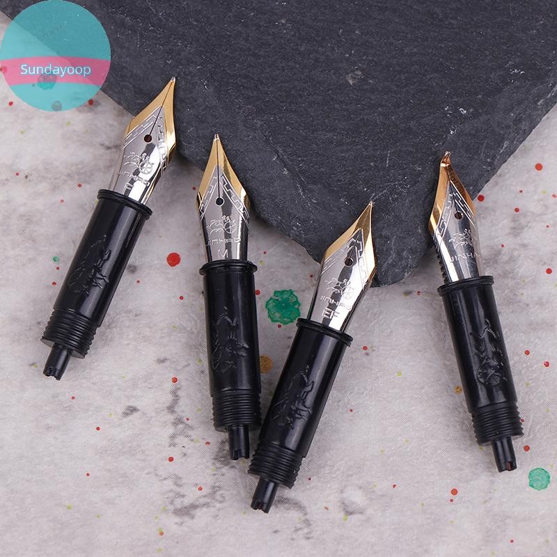 ซันด 1ชิ้น จินห่าว #5 Fountain ปากกา Nibs เปลี่ยนโลหะ EF/F/M สําหรับ 82 88 95 100 Mini ปากกาโรงเรียน
