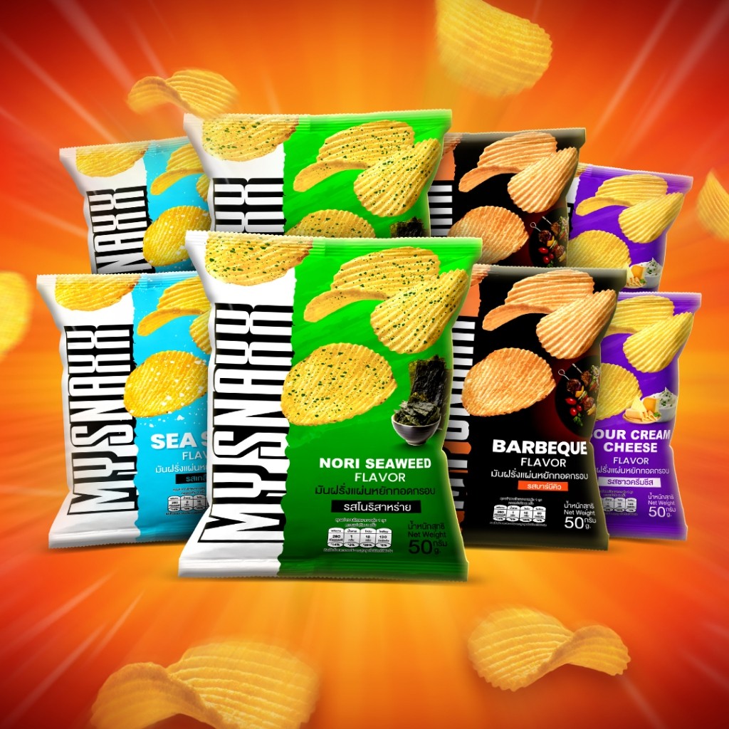 MY SNAXX  มาย สแน็คซ์ มันฝรั่งแผ่นหยัก 50g