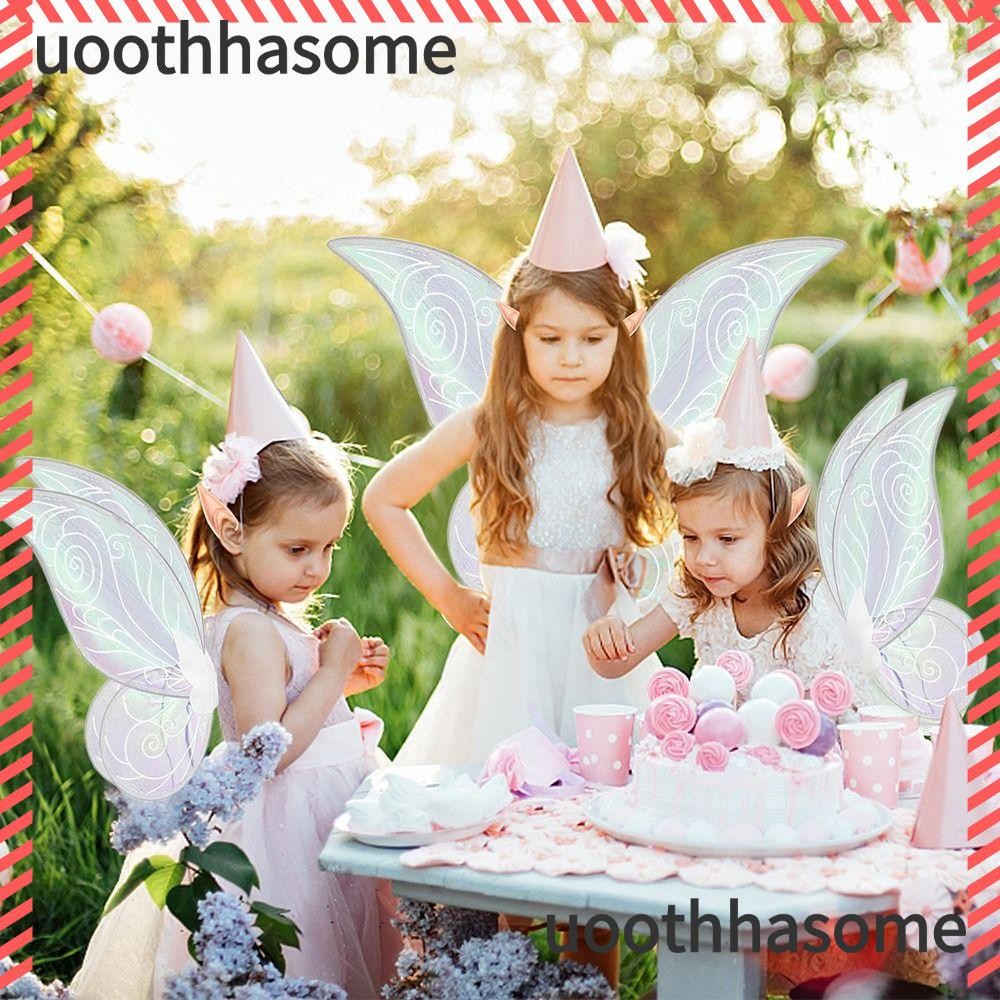 UOTHHASOME Girls Butterfly Wings, Dress-Up Halloween Cosplay Adult Fairy Wings, Sparkling Party Favo