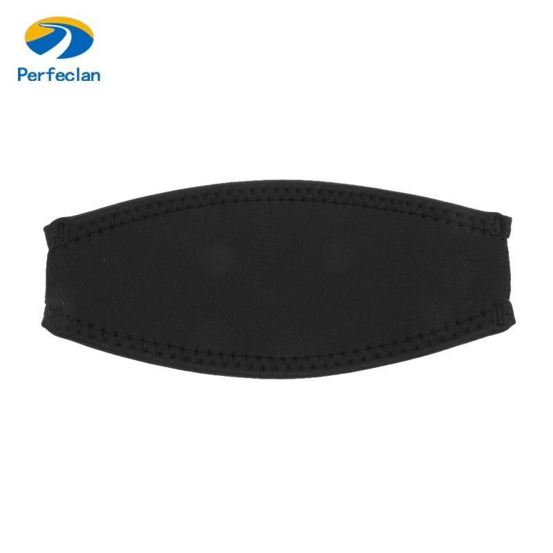 Perfectlan สายรัดหน้ากากดำน้ำแบบเนโอพรีน สไตล์ดайฟิ้งสีดำ