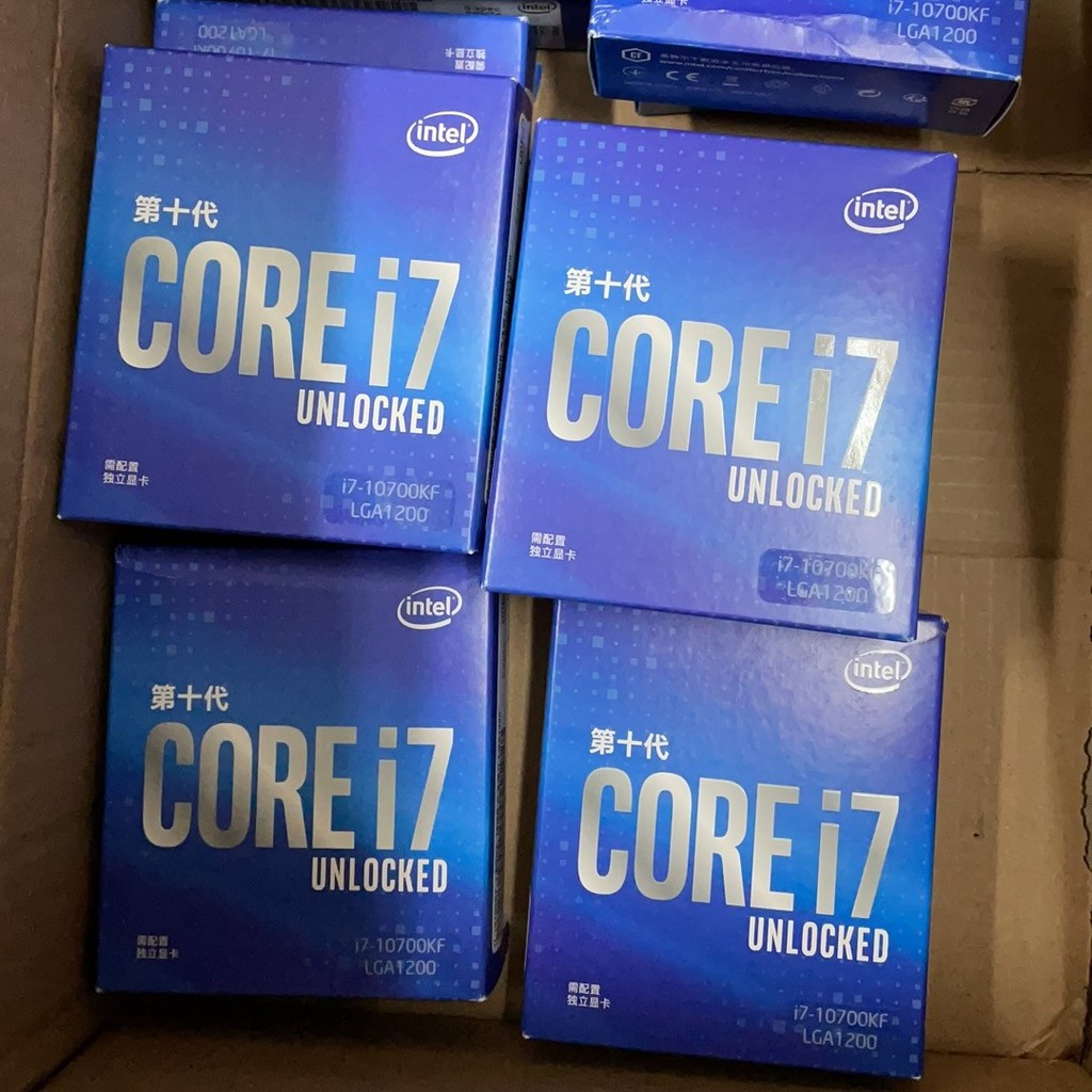 I7-10700kf Intel Chinese Original Box ในประเทศของแท้การประกันคุณภาพสามปี