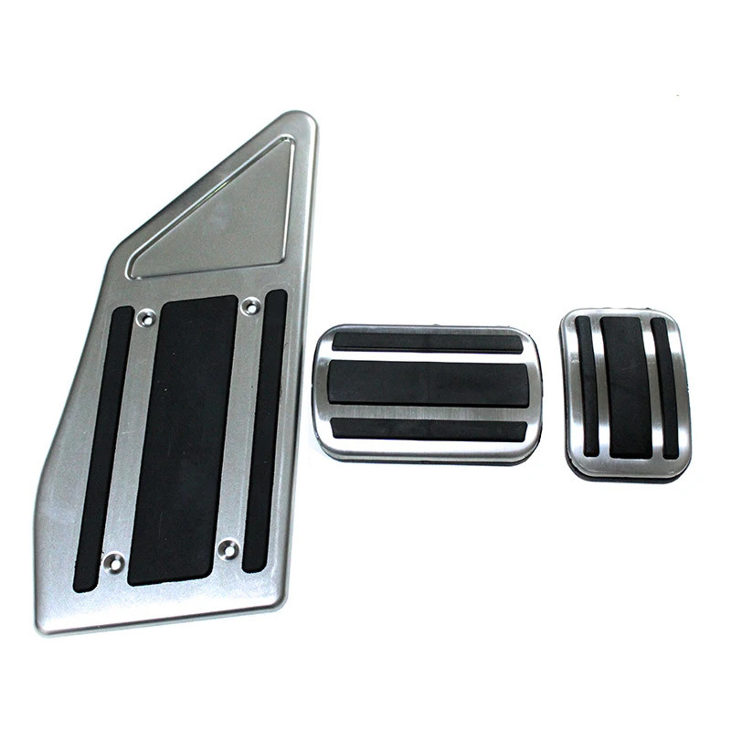 จัดแต่งทรงผมรถยนต์สําหรับ Peugeot 3008 5008/GT 2017 2018 2019 LHD AT เบรคเหยียบฝาครอบเจาะเหล็กลื่น A