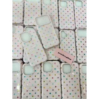 รักลายจุดสีเหมาะสําหรับเคสโทรศัพท์มือถือ iPhone17, Apple 16promax ใหม่ 15pro ผู้หญิง 13 เคสป้องกัน 14 17promax 16pro 14promax 15promax