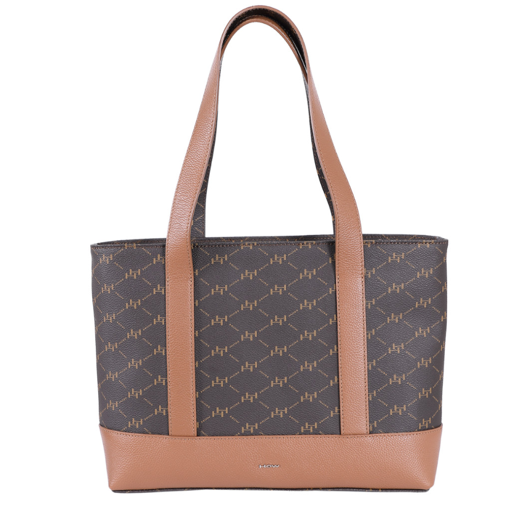 How กระเป๋าสะพายทรง Tote รุ่น HHH0742 - สีน้ำตาล