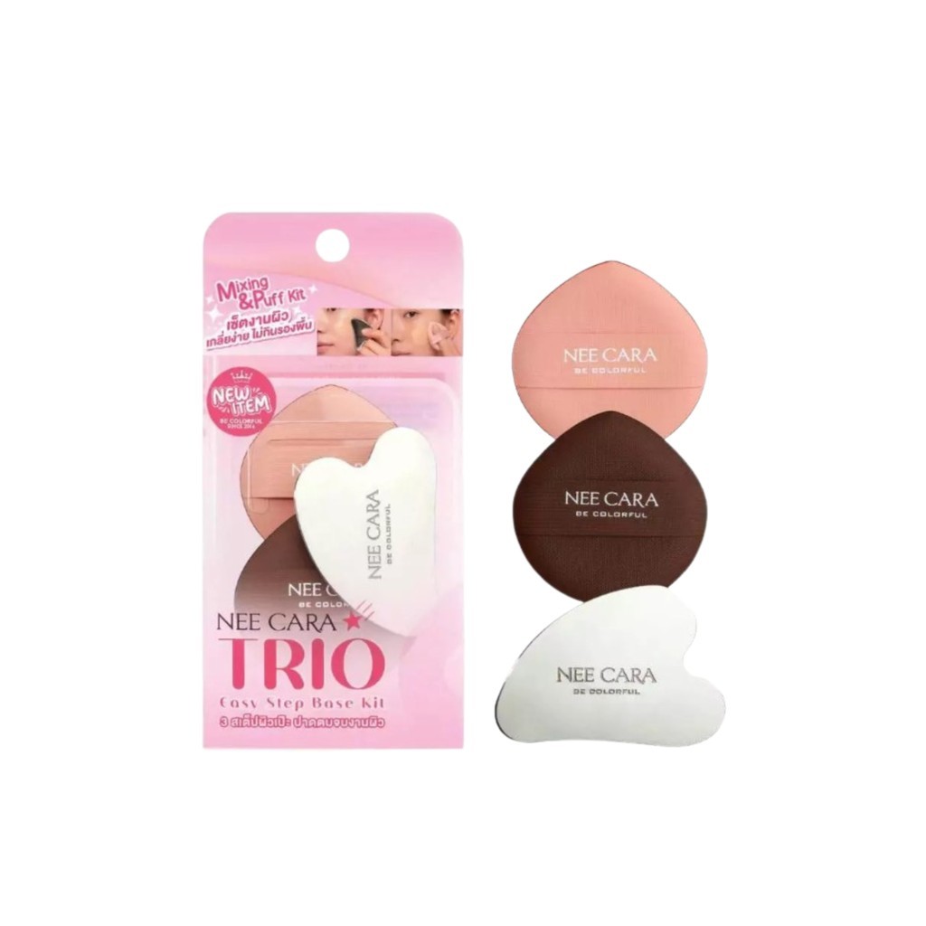 ♦️ของแท้·ส่งด่วน·ถูก♦️Neecara 7 Piece Makeup Brush Set With Travel Case #N424 นีคาร่า เซ็ตแปรงแต่งหน้า x 1 ชิ้น dayse