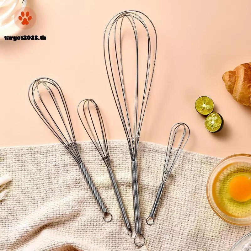 ARG ตะกร้อมือสแตนเลสขนาดเล็ก Mini Spring Handle Whisk thumbnail 5