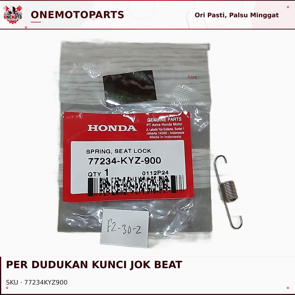 ที่นั่งล็อค MOUNTING SPRING BEAT STREET GENIO SCOOPY SUPRA X 125 HONDA 77234-KYZ-900 AM