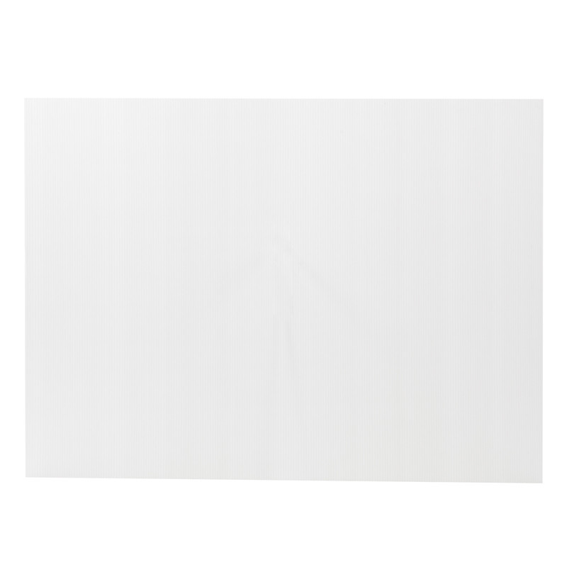 แผ่นพลาสติกลูกฟูก 2 มม. 49x65 ซม. ขาว แพลนโก F1-PB1