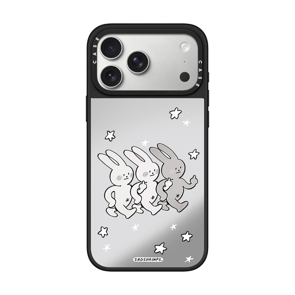 แม่เหล็กสามกระต่ายเคสโทรศัพท์สําหรับ iPhone 17 Pro Max 16 รูปที่ 4